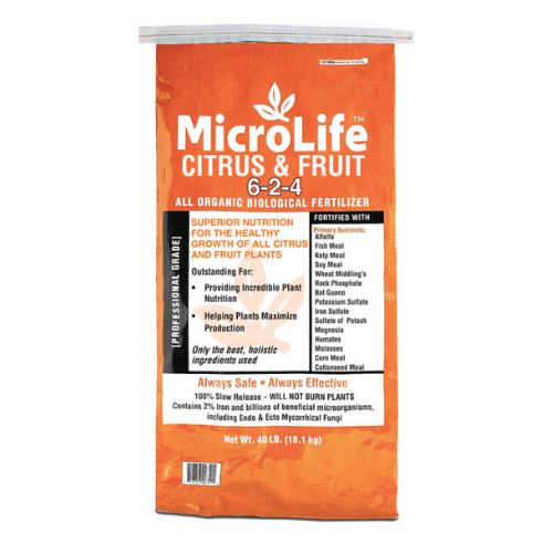 organic fertilizer for fruit plants MicroLife Fertilizer - Citrus & Fruit 6-2-4