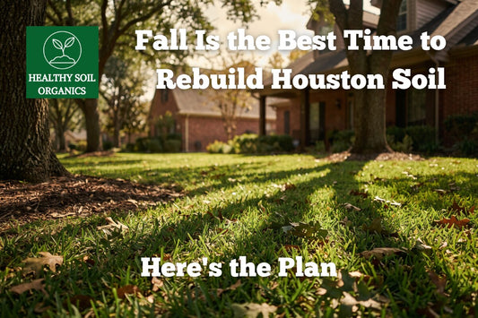 Fall soil rebuilding plan for Houston lawns — Healthy Soil Organics