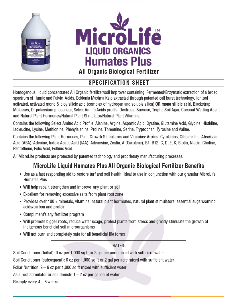 MicroLife Liquid Organics Humates Plus | 1 Gallon