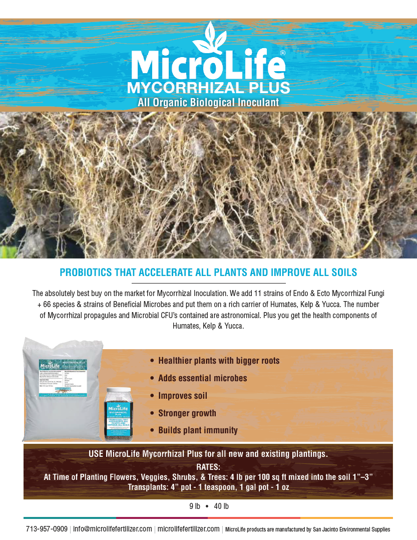 MicroLife Mycorrhizal Plus | 9 LB Jug