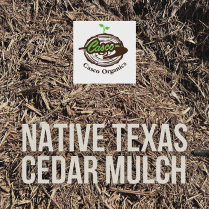 Casco Organics Native Texas Cedar Mulch - 1 Cubic Yard