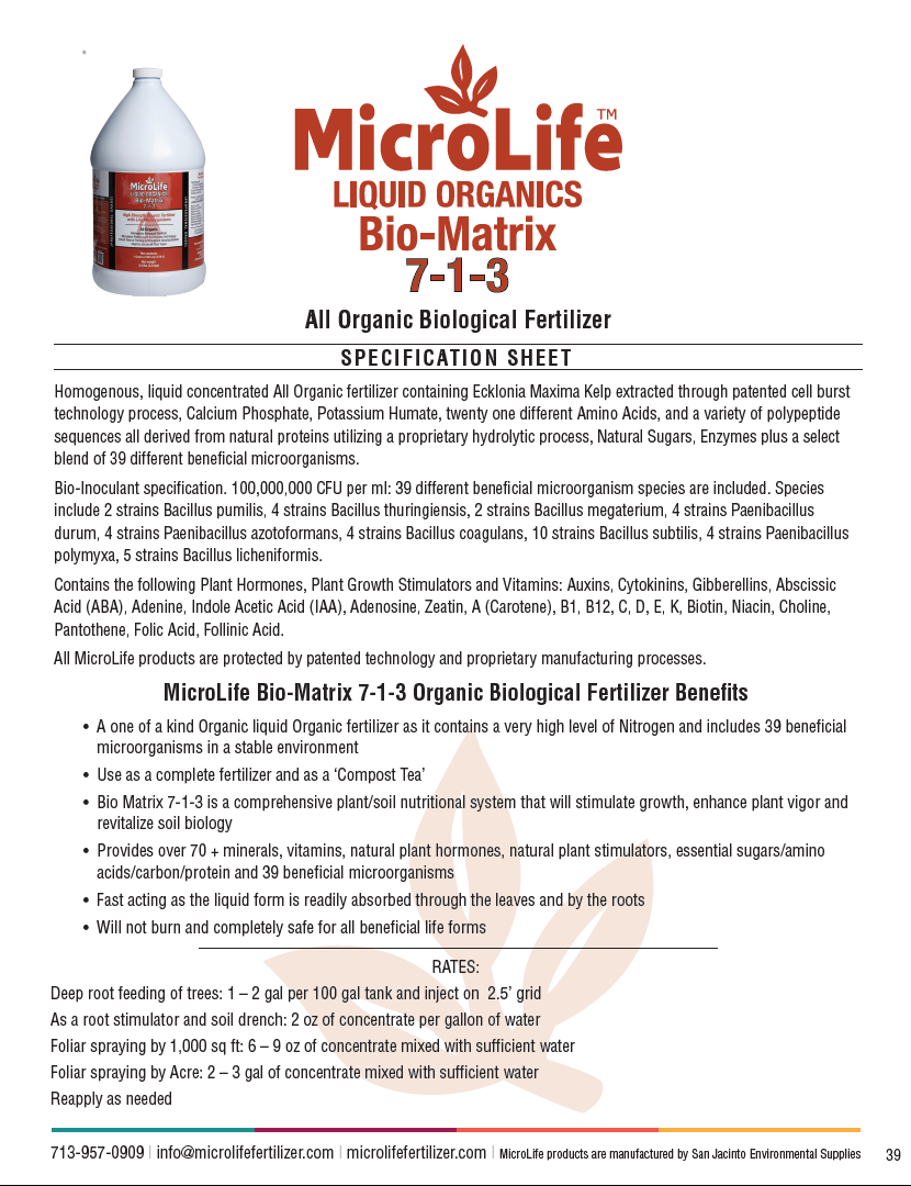 MicroLife Bio-Matrix 7-1-3 | 1 Quart