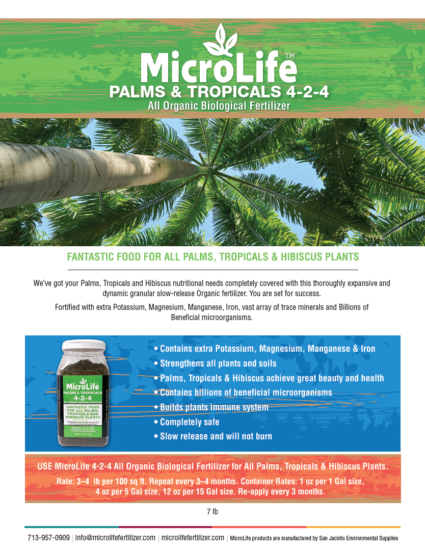 MicroLIfe Palms & Tropicals 4-2-4 | 7 LB Jug